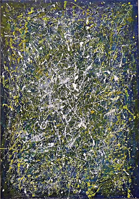 Image of "Thirst for life" by Tetiana Kononenko (Tanta), size: 50х35 см, made of canvas, acrylic, varnish, Abstraction medium, from Sumy, part of the Fabric of Time series, priced at $110