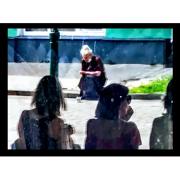Image of "Through the glass" by Tetiana Kononenko (Tanta), size: 50х70 см, made of canvas, varnish, print, edition 1/20, Photos medium, from Sumy, part of the (In)visible city series, priced at $60