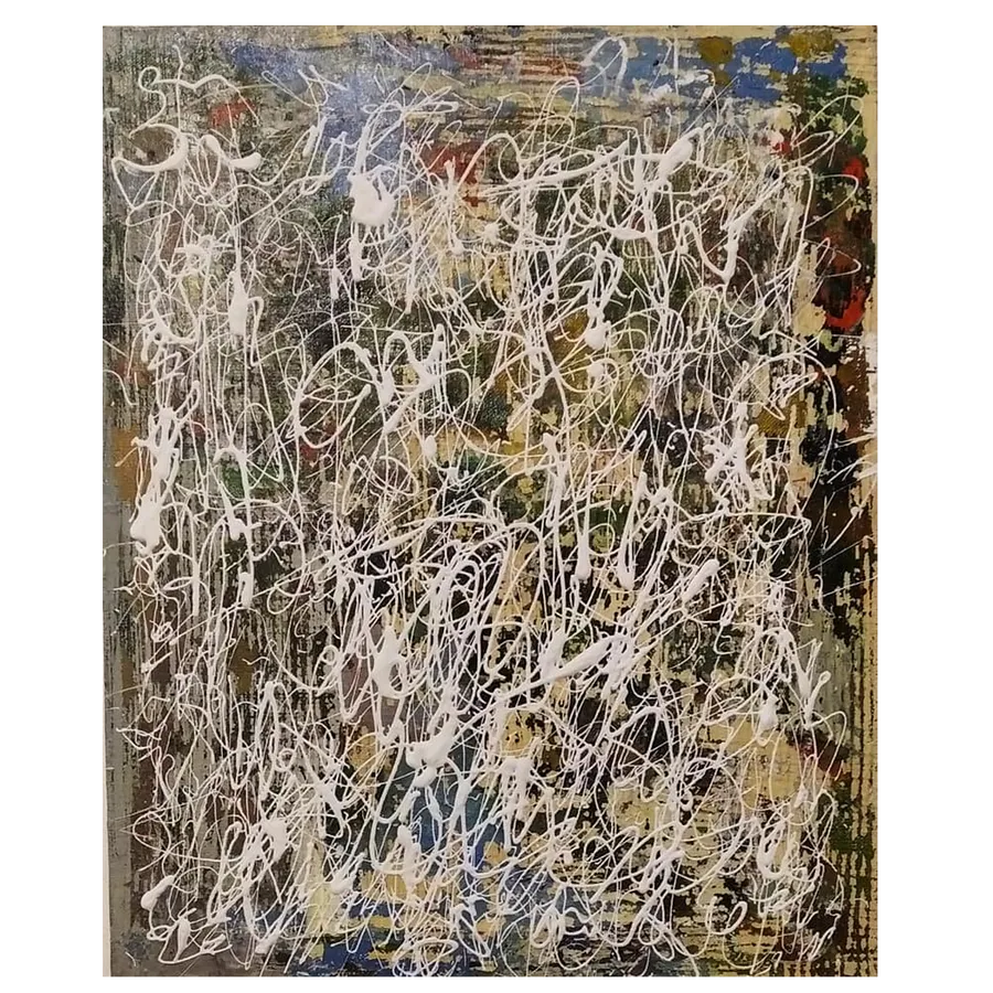 Image of "Letter to Sister" by Tetiana Kononenko (Tanta), size: 40x50 см, made of canvas, acrylic, varnish, Abstraction medium, from Sumy, part of the Fabric of Time series