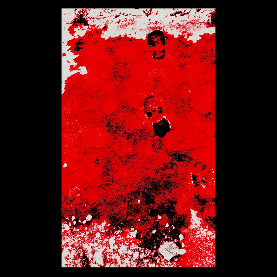 Image of "Traces that remain" by Tetiana Kononenko (Tanta), made of JPG, 300 DPI, Photoart medium, from Sumy, part of the "Pain borders" series
