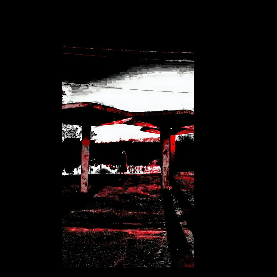 Image of "Quiet Boundary" by Tetiana Kononenko (Tanta), made of JPG, 300 DPI, Photoart medium, from Sumy, part of the "Pain borders" series