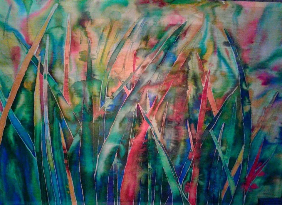 Image of Untitled by Tetiana Kononenko (Tanta), size: 60х80 см, Painting medium, part of the "Батик" series, priced at $200 Photo 1 of 6.