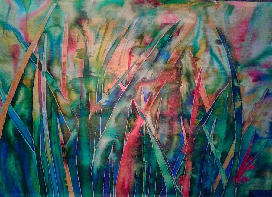 Image of Untitled by Tetiana Kononenko (Tanta), size: 60х80 см, Painting medium, part of the "Батик" series, priced at $200 Photo 1 of 6.