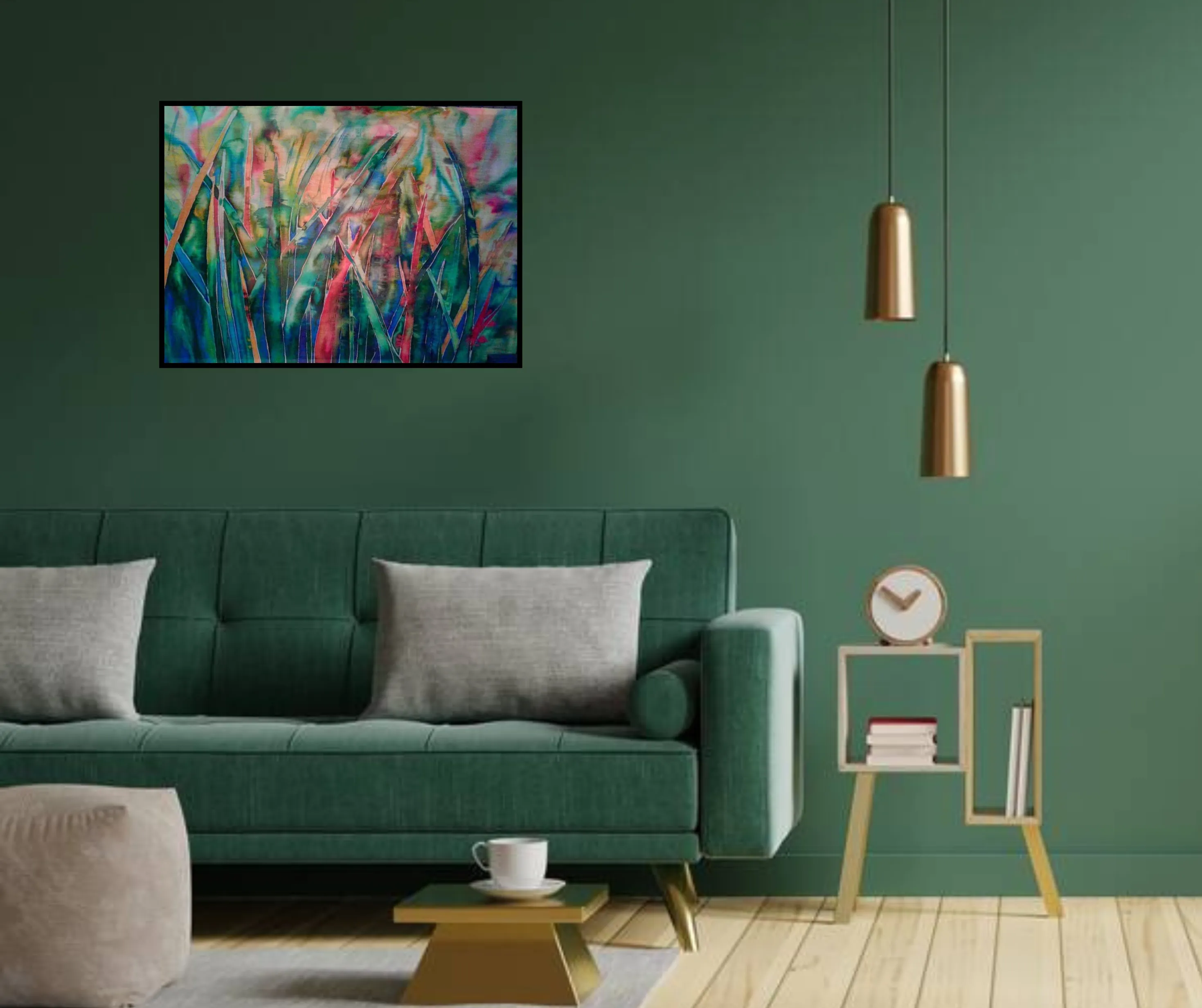 Image of Untitled by Tetiana Kononenko (Tanta), size: 60х80 см, Painting medium, part of the "Батик" series, priced at $200 Photo 6 of 6.