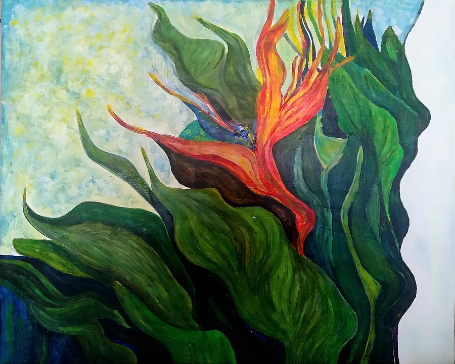 Image of "Where the wind blows..." by Tetiana Kononenko (Tanta), size: 50х40 см, made of tablet, glue, gauze, filler, acrylic, varnish, Paintings medium, from Sumy, priced at $70